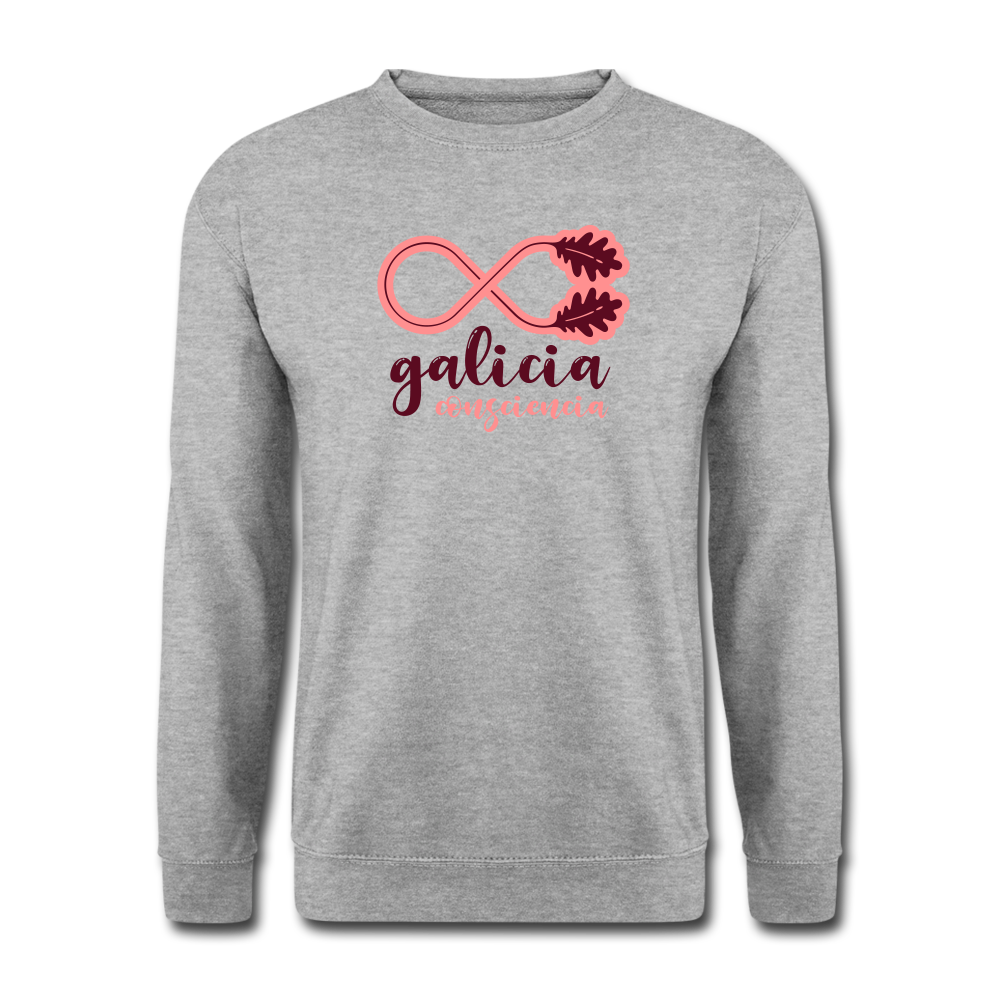 Sudadera (Unisex) - Conciencia Galicia Burgundy&Pink - salt & pepper