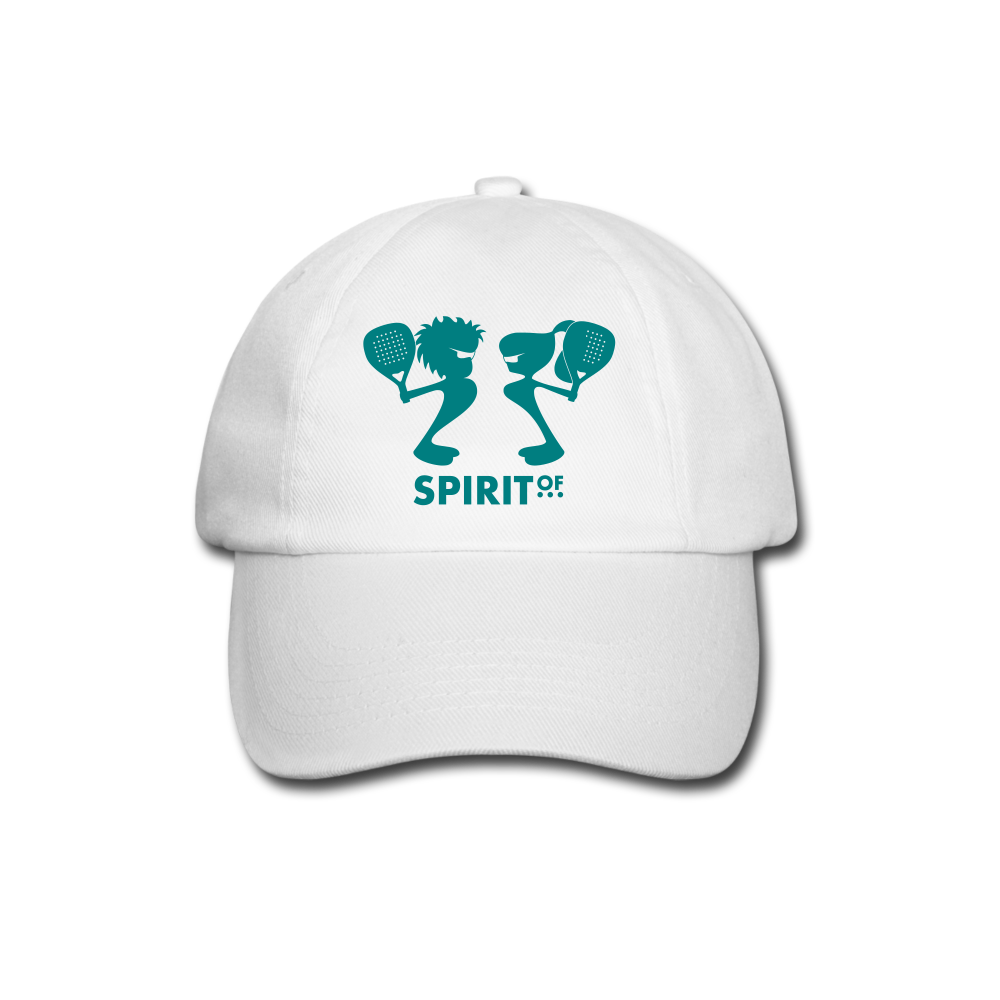 Gorra Béisbol Blanca/Negra/Azul Marino - Spiritof Pádel EmeraldGreen Shapes - white/white