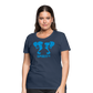 Camiseta Básica 150 Azul Marino (Mujer) - Spiritof Pádel LightBlue Shapes - navy